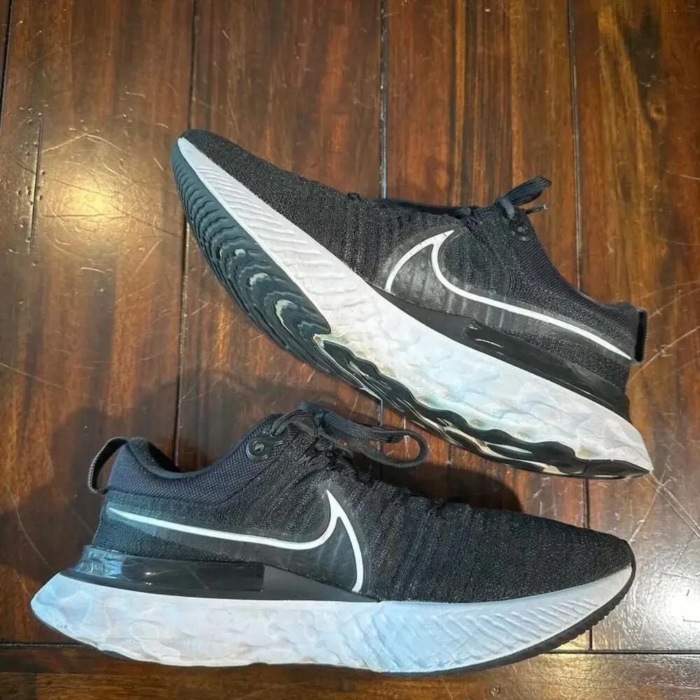 Nike React Infinity Run Flyknit 2 Running Shoes - Black/White